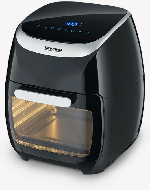 Friteza na vroč zrak Severin FR2446, 11 L, LED, 2000 W, črno/srebrna