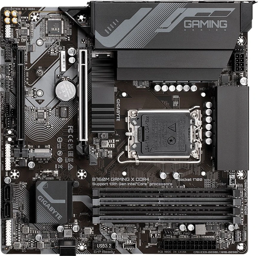 Matična plošča Gigabyte B760M GAMING X DDR4, micro ATX, LGA 1700