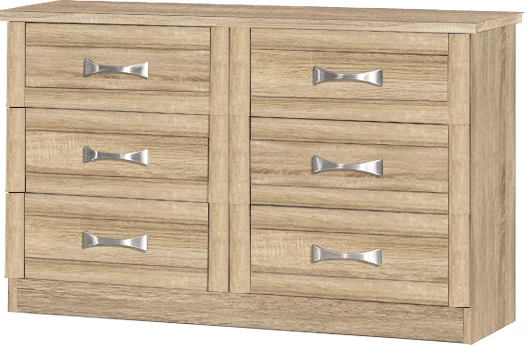 Toaletna miza-predalnik FH317.02 s 6 predali Sonama 120x40x76 cm