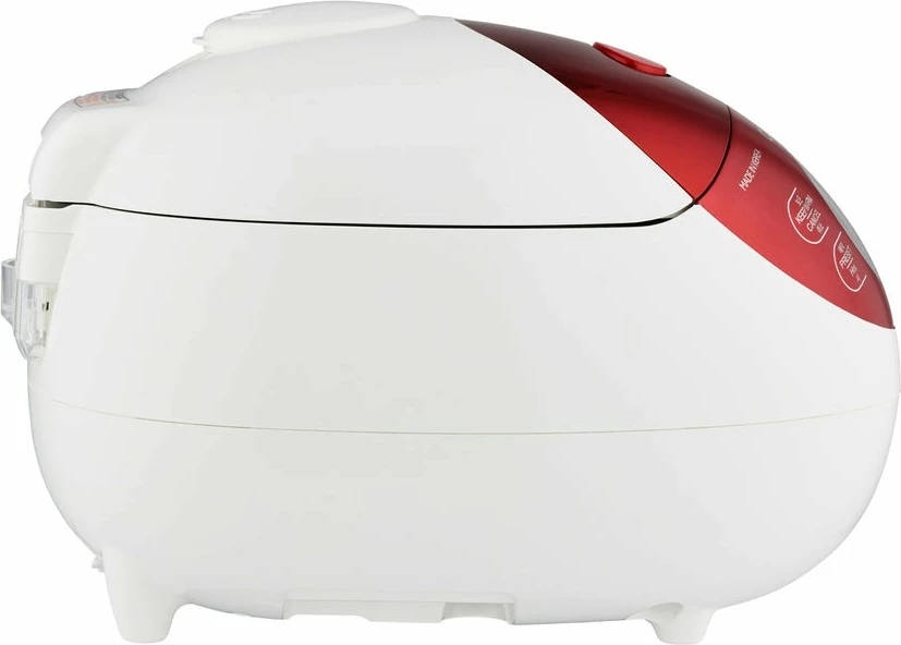 Električni kuhalnik riža Cuckoo CR-0351F, 0,54 L, LCD zaslon, rdeče/belo