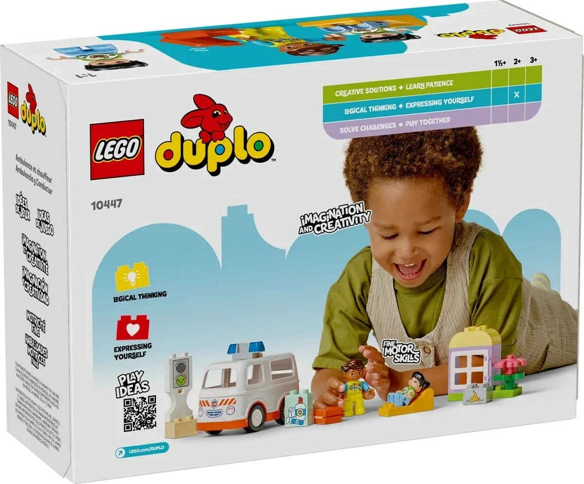Igrača reševalno vozilo LEGO DUPLO 10447 Ambulanca s voznikom