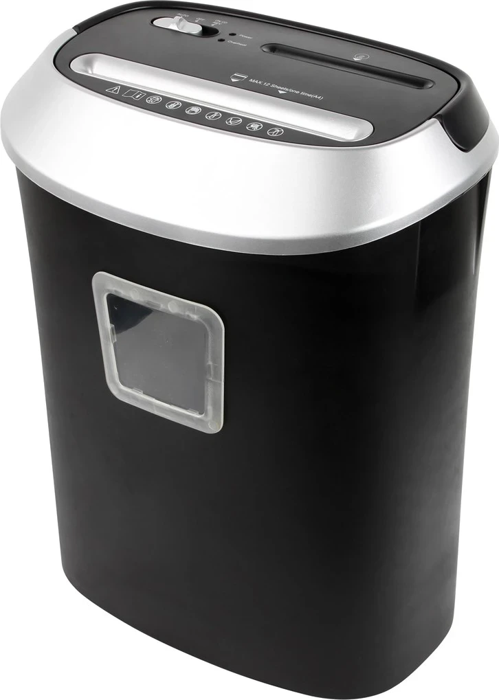 Grizalnik dokumentov Activejet ASH-1201D, črn, srebrn