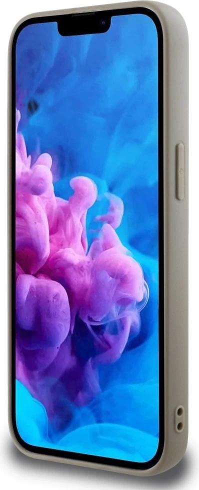 Zaščitni ovitek z vzorcem DKNY Repeat Texture in kovinskim logotipom za iPhone 16e, bež