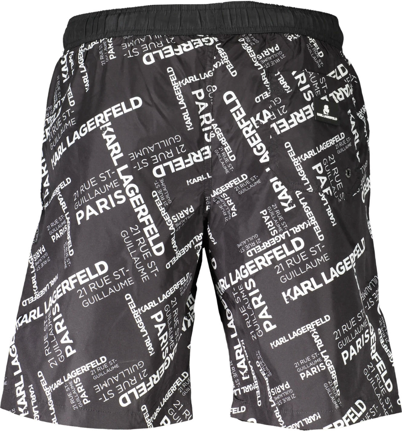 Plavalne hlače za moške, črne KARL LAGERFELD BEACHWEAR