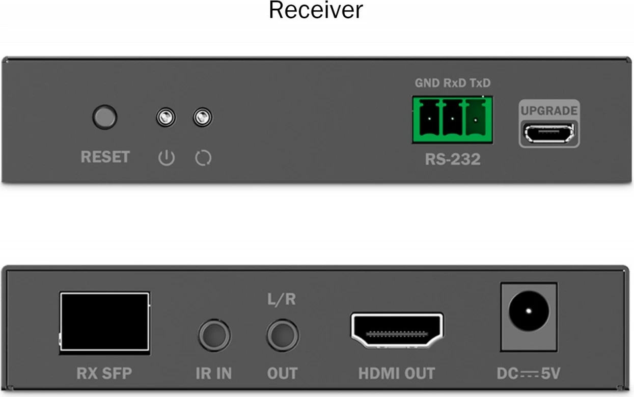 Optični HDMI podaljševalnik Digitus DS-55350, 4K/60Hz, do 40 km, IR, črn