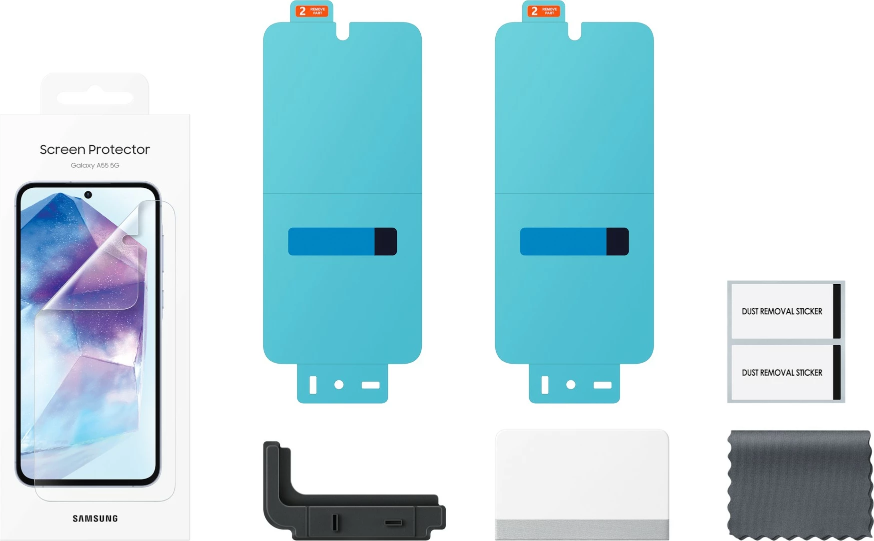Zaščitna folija zaslona, Samsung Galaxy A55, odporna proti praskam, prozorna
