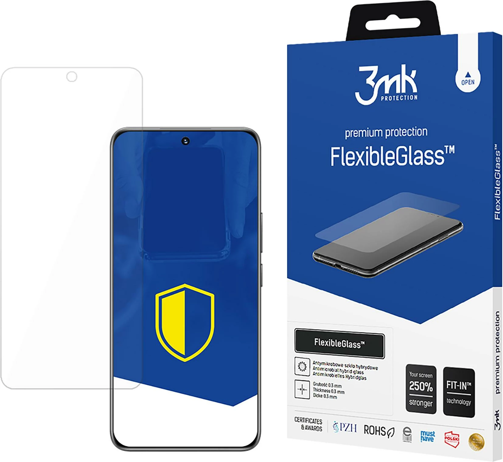 Zaščitnik zaslona Hybrid FlexibleGlass 3mk Protection za Honor 20, prozoren
