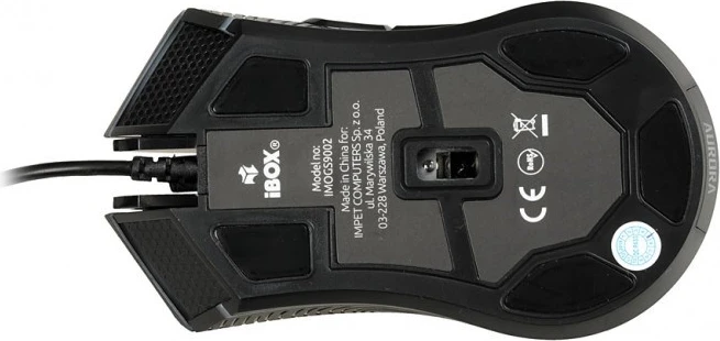 Optični igralni miš iBox, 6200 DPI, črn