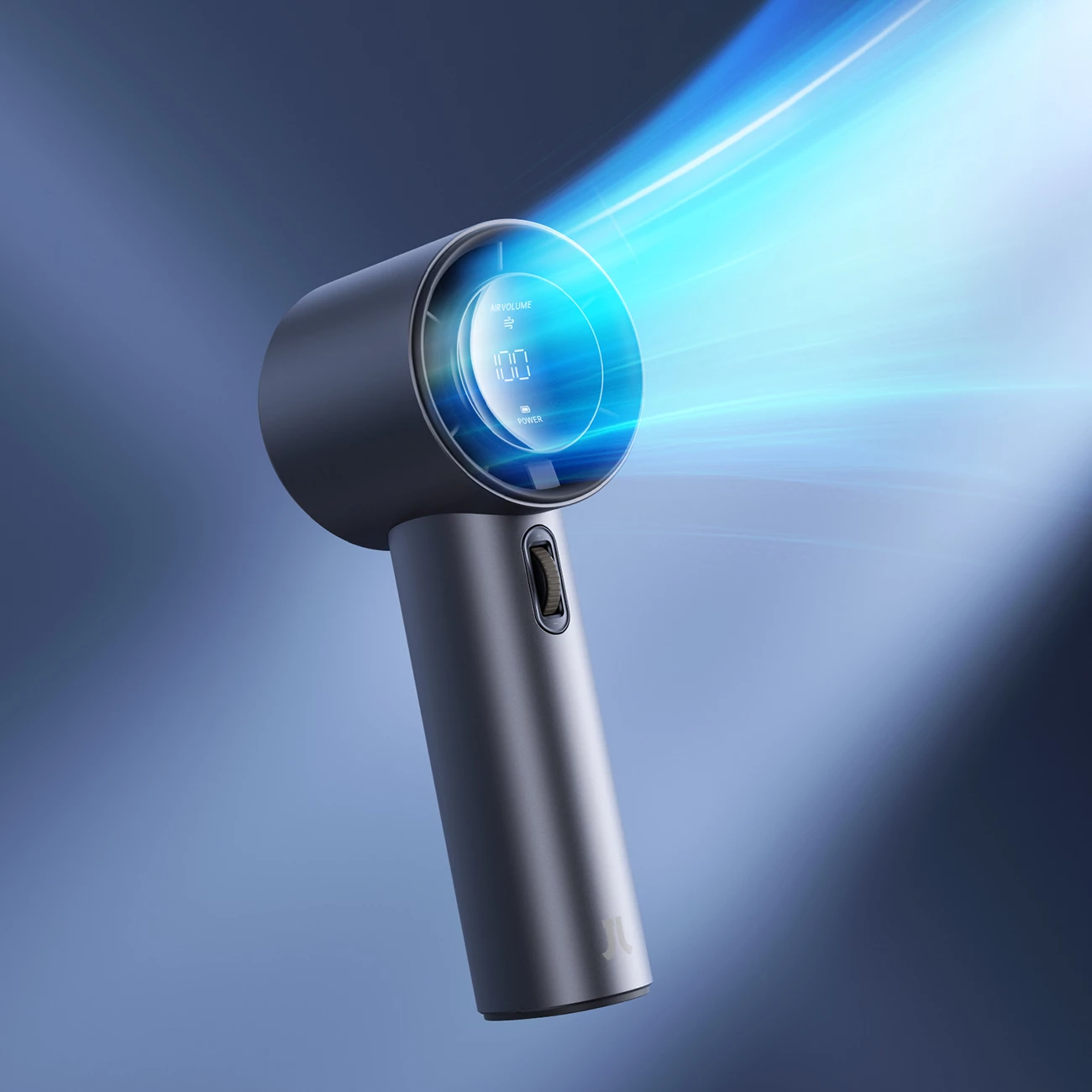 Ročni ventilator, Jisulife Pro1 FA53, 3600 mAh, LED zaslon, USB-C, temno modra