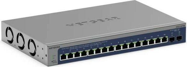 Preklopnik NETGEAR XS516TM, upravljan, L2/L3/L4, siv