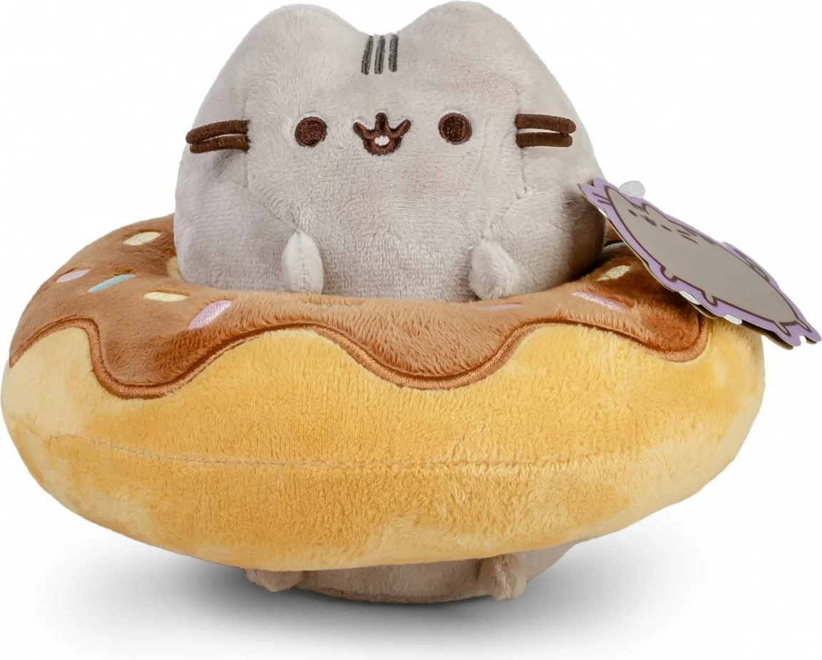 Plišasta maskota Pusheen Daffi P-248, 18 cm, rjava/siva/rumena