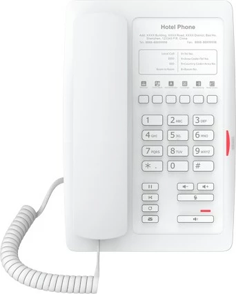 IP telefon Fanvil H3, bel, s kablom za ročaj, 16 MB, 8 MB, VxWorks