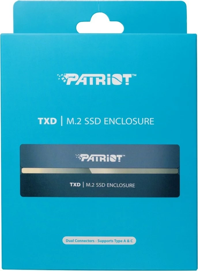 Ohišje SSD TXD M.2 NVMe 1.3 do 8TB Patriot Memory, sivo