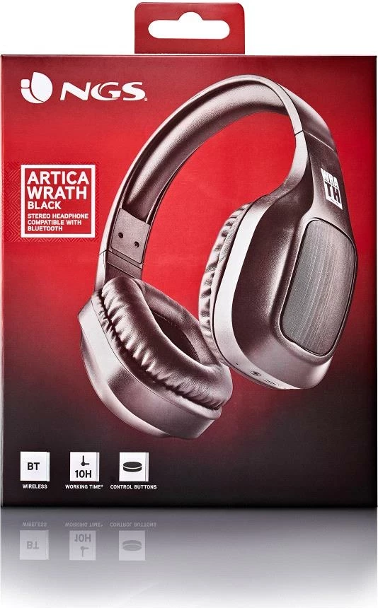 Brezžične Bluetooth slušalke Artica Wrath NGS, črne