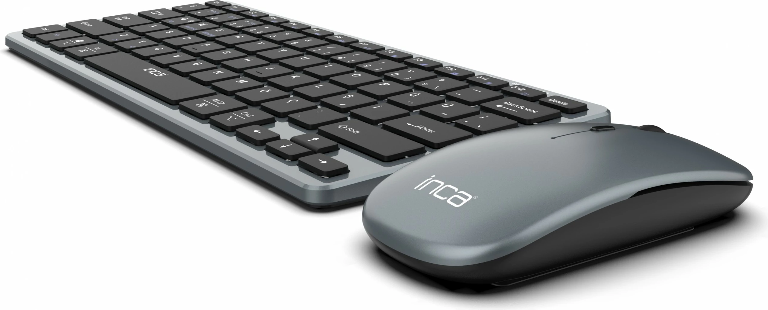 Set brezžične tipkovnice in miške Inca IBK-572BT, Bluetooth 3.0/5.0, črn