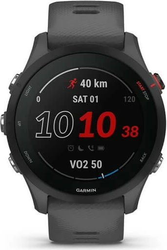 Pametna športna ura Garmin Forerunner 255, 4GB, GPS, zaslon 1,3", siva