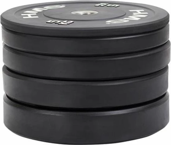 Olimpijska utež za vadbo HMS, 5 kg, črna