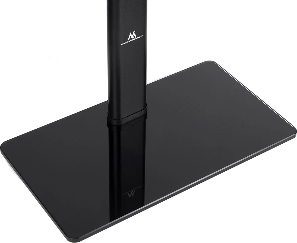 Univerzalni nosilec za TV Maclean MC-450, za mizo/omaro, do 65", kaljeno steklo, črn