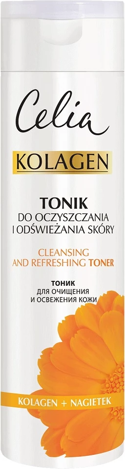 Tonik za obraz za ženske z kolagenom in ognjičem, Celia, 200 ml
