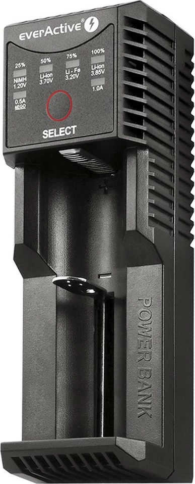 Univerzalni polnilec everActive UC-100C s Power Bank, USB-C, črn