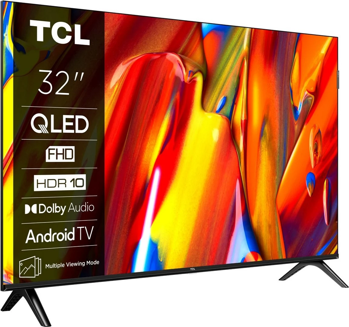QLED 32-palčni TV, Full HD, Smart, TCL 32V5C, črn