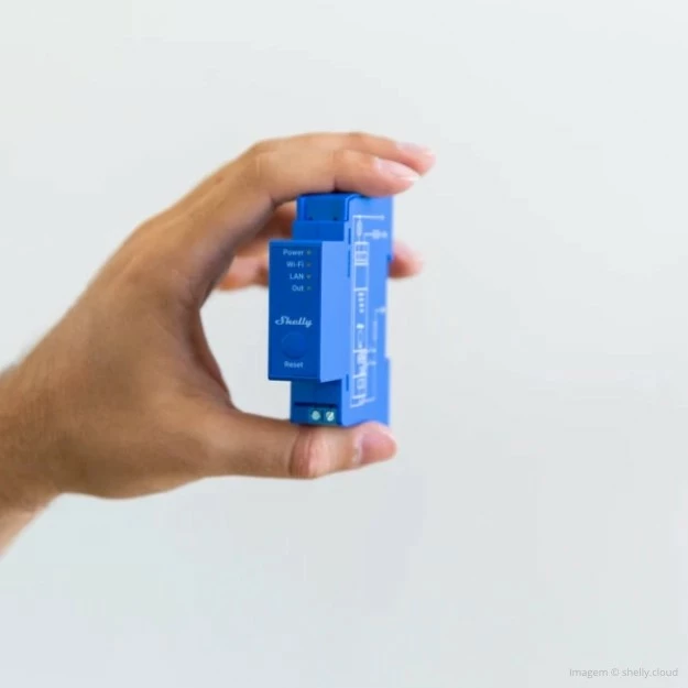 Solidno rele Shelly Pro 1, modro, 802.11b/g/n, Wi‑Fi 4