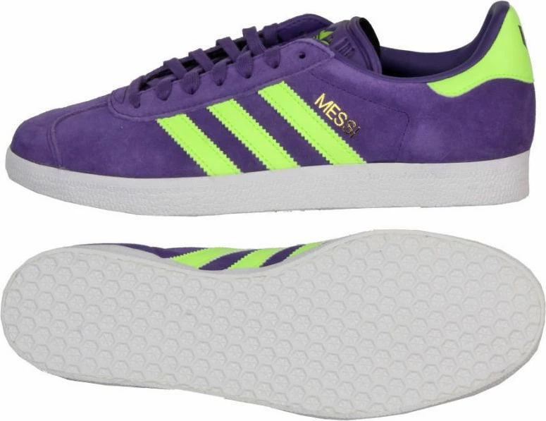 Čevlji za nogomet adidas Gazelle Messi IN M IH8164, vijolični