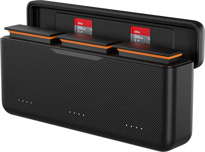 Polnilec s tremi kanali Telesin S0-BCG-02-TIS za DJI Osmo Action 3/4, črn