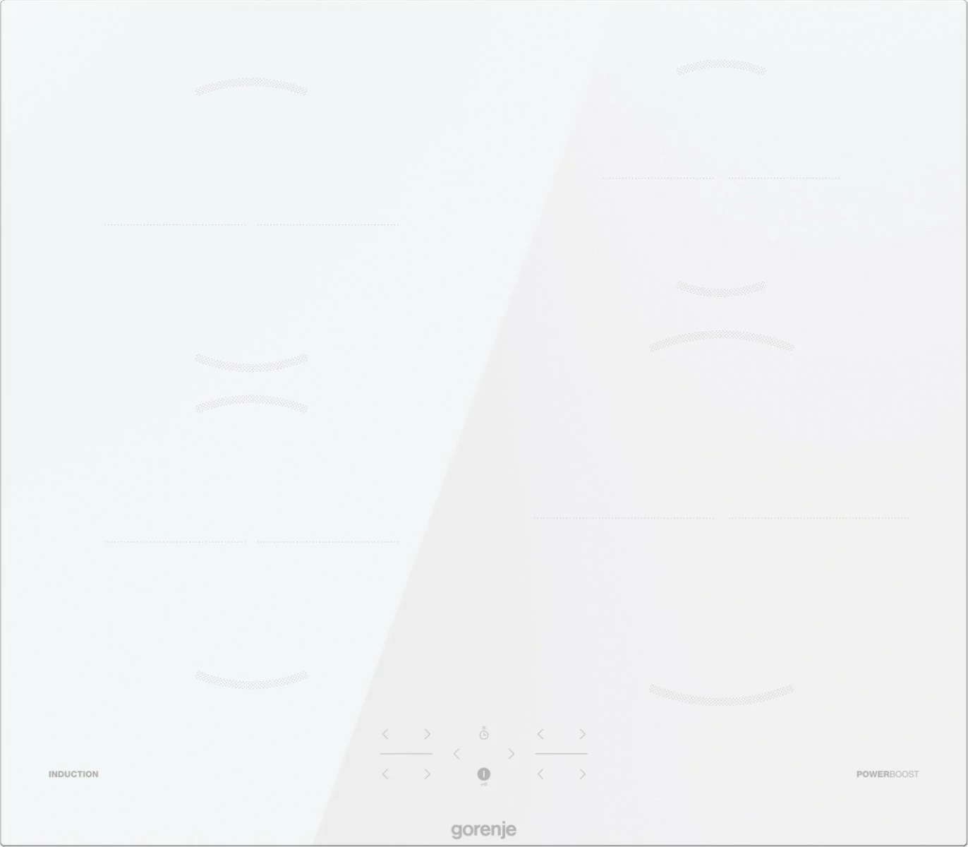 Plošča za indukcijo Gorenje GI6401WSC, 4 kuhališča, bela