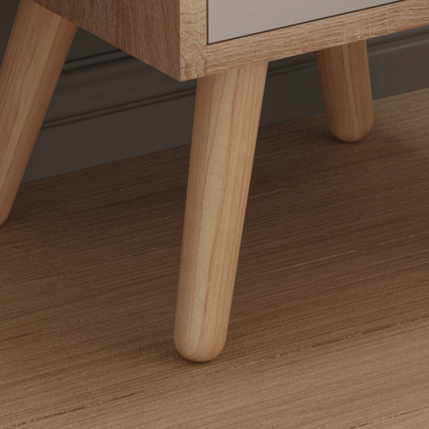 Nočna omarica DINKL FH2472.05 melamin-2 predala v sonoma-sivi 29,7x29,7x45Hcm