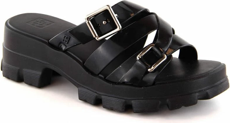 Flip-flop z visokimi petami Zaxy, ženske, črne