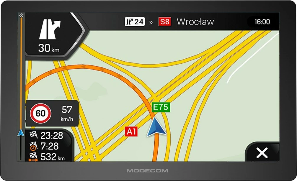 GPS navigacija za avtomobile in tovornjake MODECOM FreeWAY CX 9.0, iGO Navigation Truck, 8 GB, črna