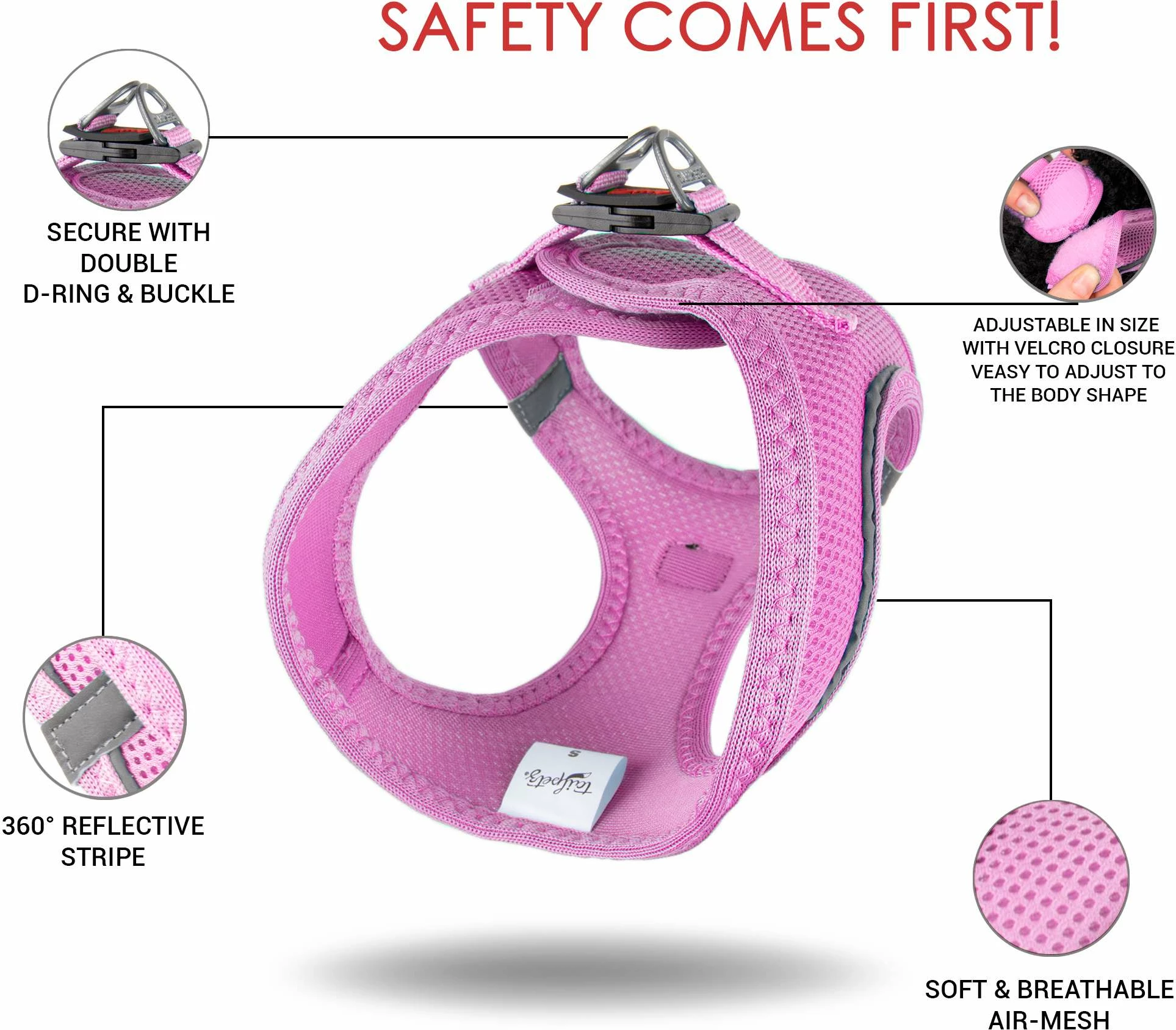 Oprsnik za psa, lilasto, Air-Mesh - Paws & Whiskers