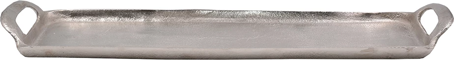 Dekorativni pladenj iz aluminija, srebrn, 53 x 15 x 4 cm, ADORO