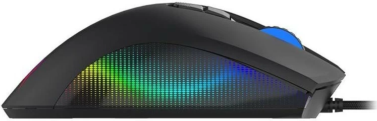 Ergonomski igralni miš Aqirys PHOENIX, RGB, črn