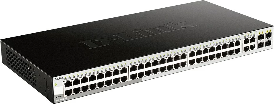 Stikalo D-Link DGS-1210-52/E, 52 vrat, Layer2, Gigabit, 1U rack