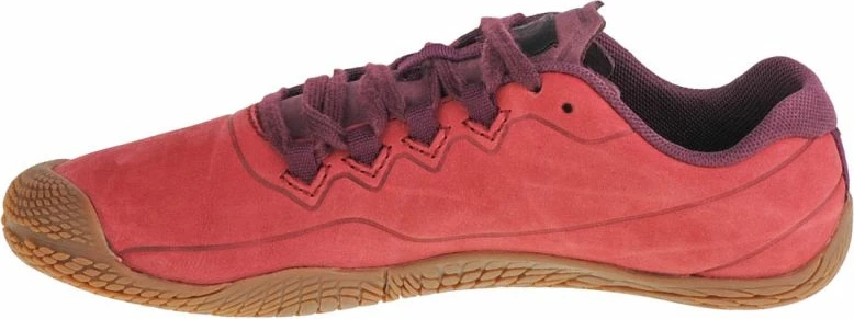 Tekstilne tekaške copate Vapor Glove 3 Luna Leather Merrell, rdeče, ženske