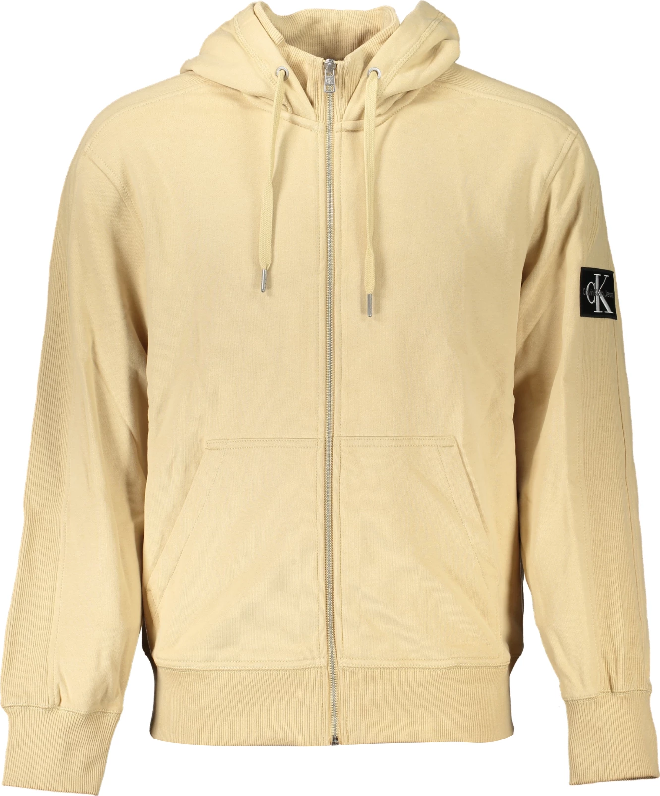 Pulover s kapuco, moški, Calvin Klein, bež