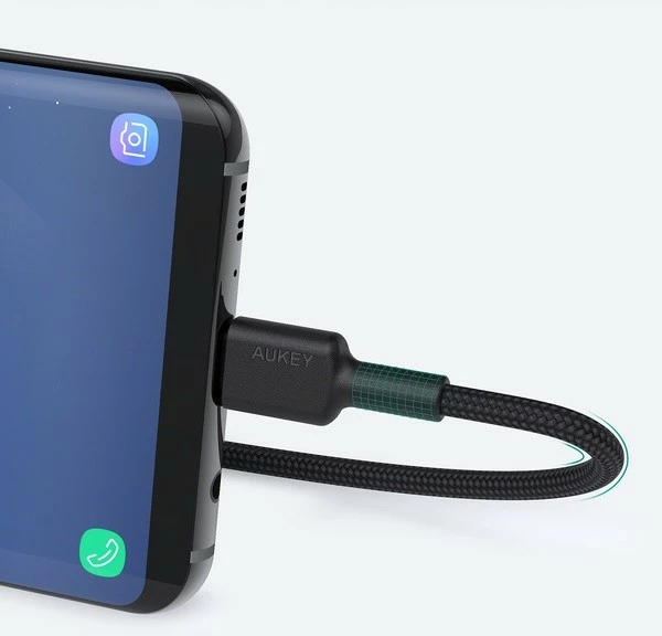 Kabel USB-C na USB-C, AUKEY CB-CD45, 0,9 m, 60 W, črn