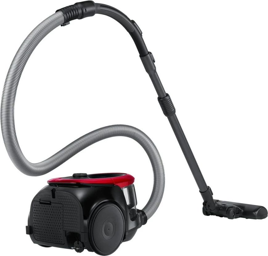 Cilindrični sesalnik Samsung VC07M2110SR/GE, 1,5 L, 700 W, brez vrečke, črno-rdeč