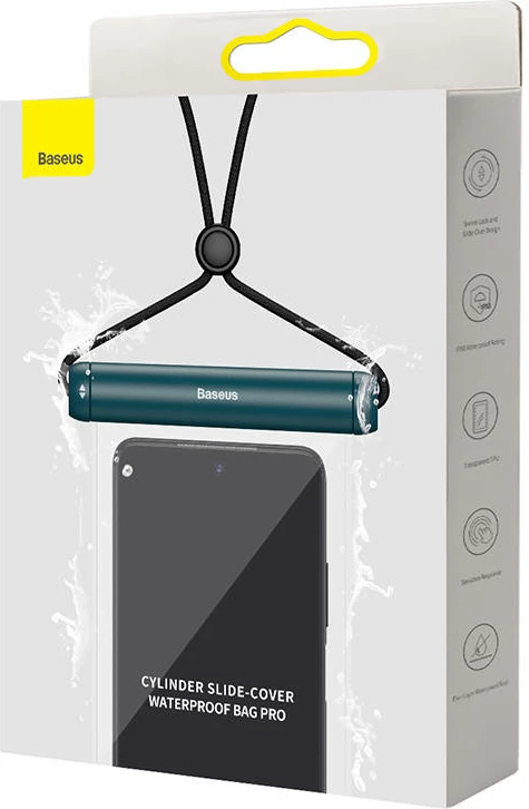 Vodoodporna zaščita za telefon Baseus FMYT000003, univerzalna, modra