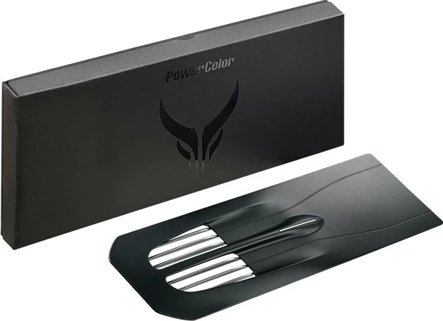 Zadnja plošča za PowerColor RX 7900 Red Devil, plastika, črna