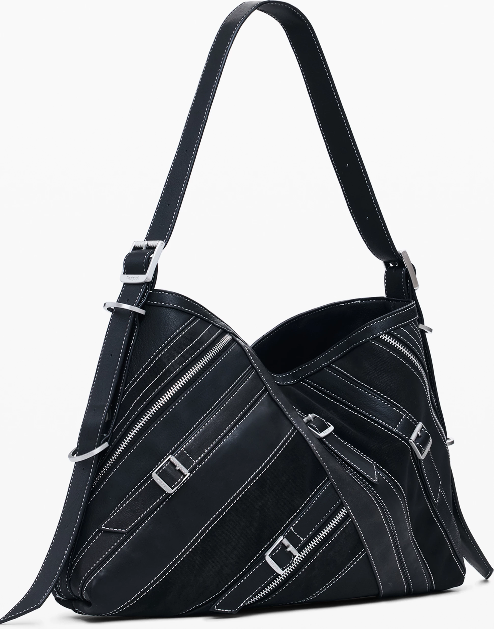 Torba za ženske Desigual Fibonacci Buxton, črna