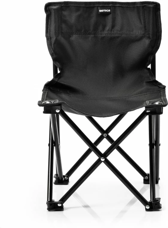 Zložljiva kamping stol Meteor, črn