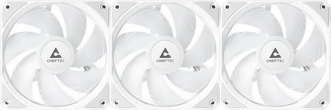 Sistem vodnega hlajenja Chieftec CLC-360-RGB-W, 3 ventilatorji 12 cm, bel