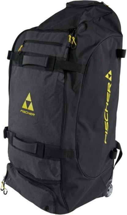 Športna torba s kolesi Fischer, črna