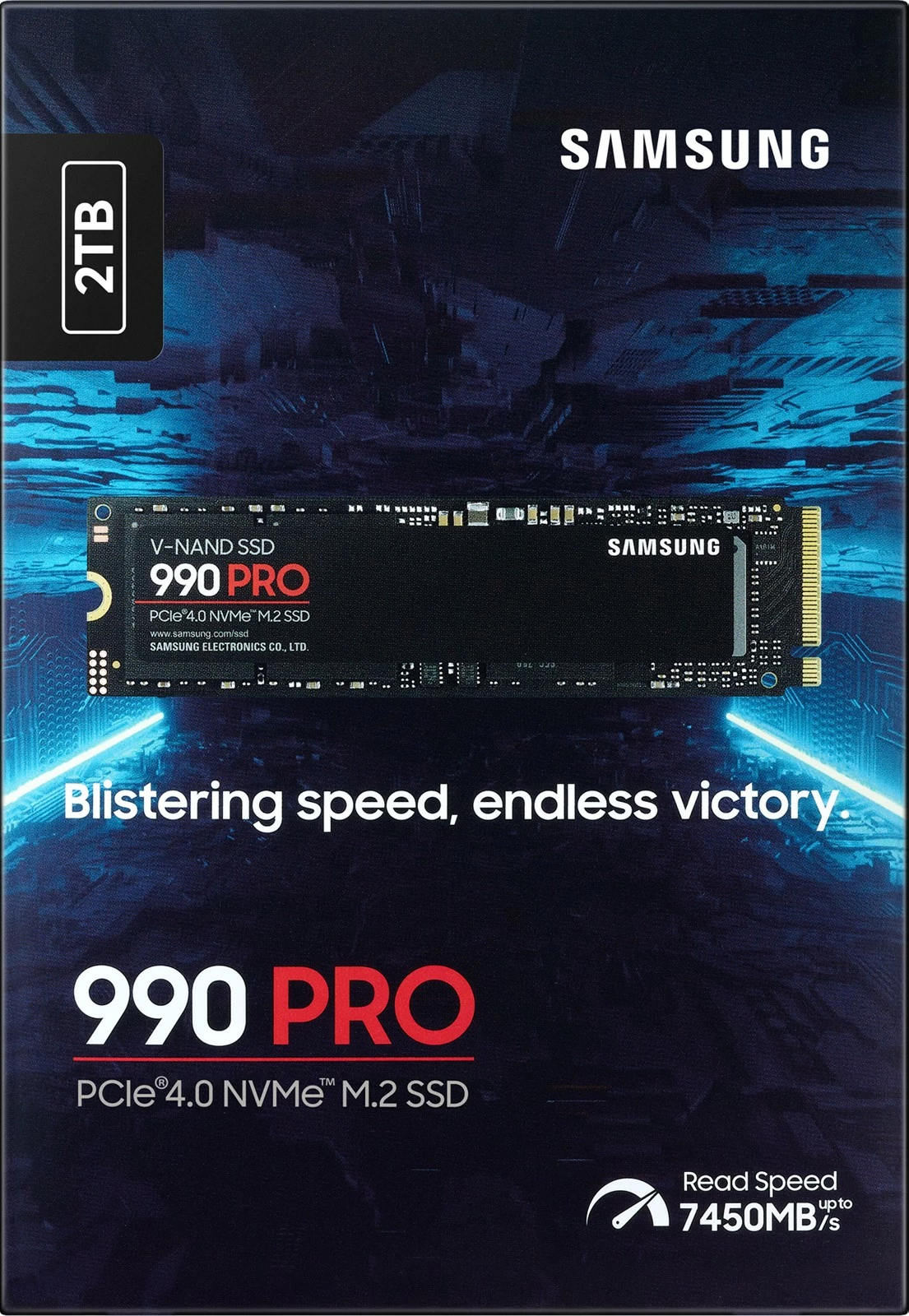 SSD 2 TB, M.2, 7450 MB/s Samsung 990 PRO
