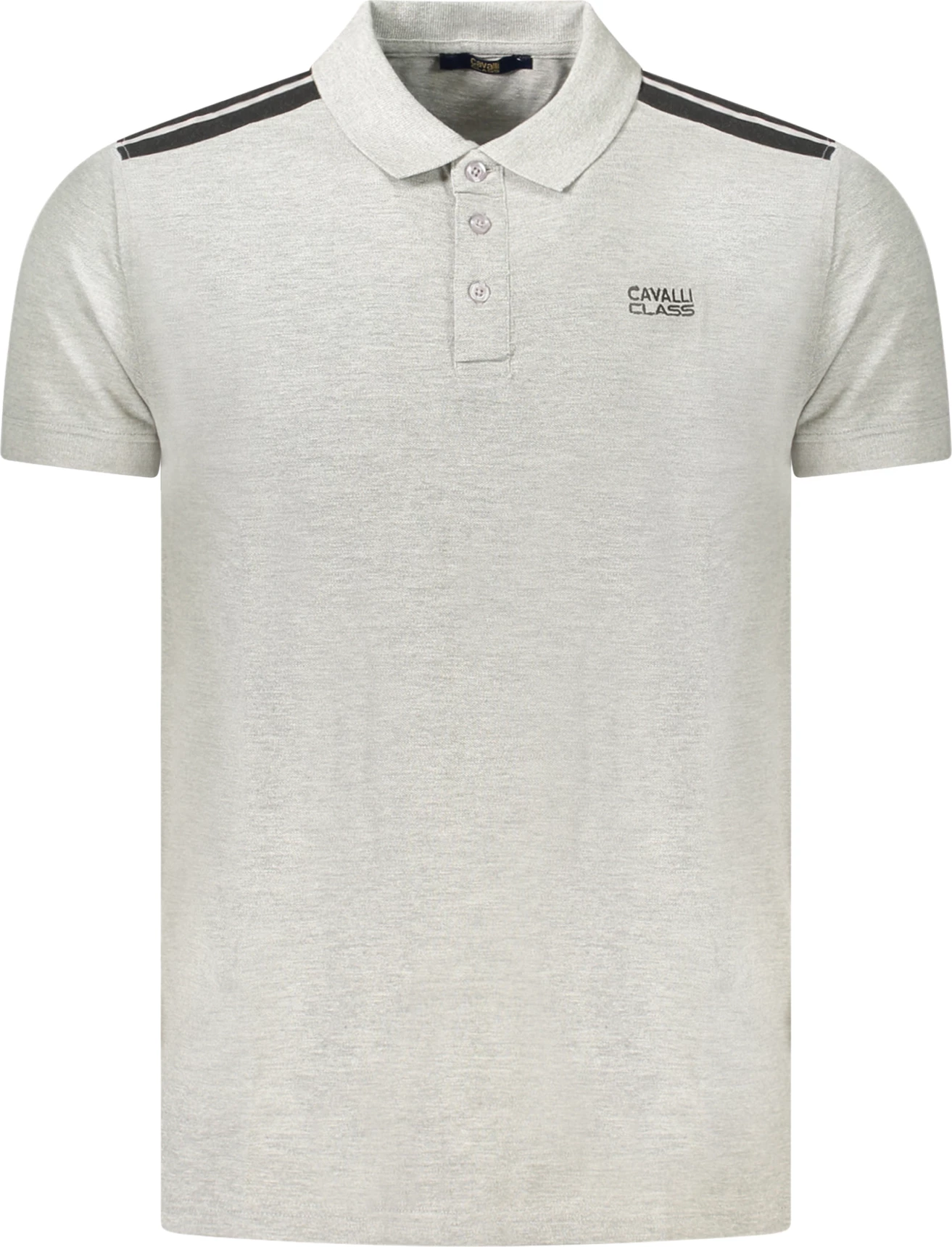 Polo majica s kratkimi rokavi za moške CAVALLI CLASS, siva