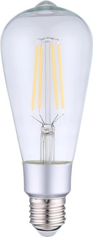 Pametna vintage žarnica Shelly ST64, Wi-Fi, prozorna