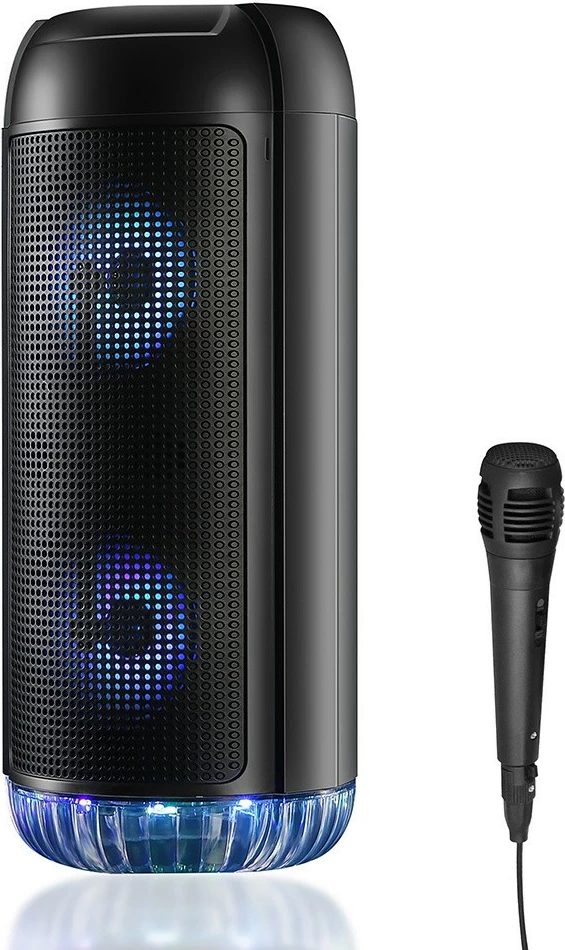 Prenosni zvočnik, 30W RMS, Bluetooth 5.0, Karaoke, FM, MP3, MicroSD, USB, AUX — Media-Tech PartyBox UNI BT MT3174, črn